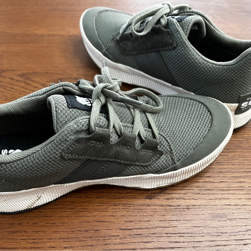 Olive green Sorel sneakers